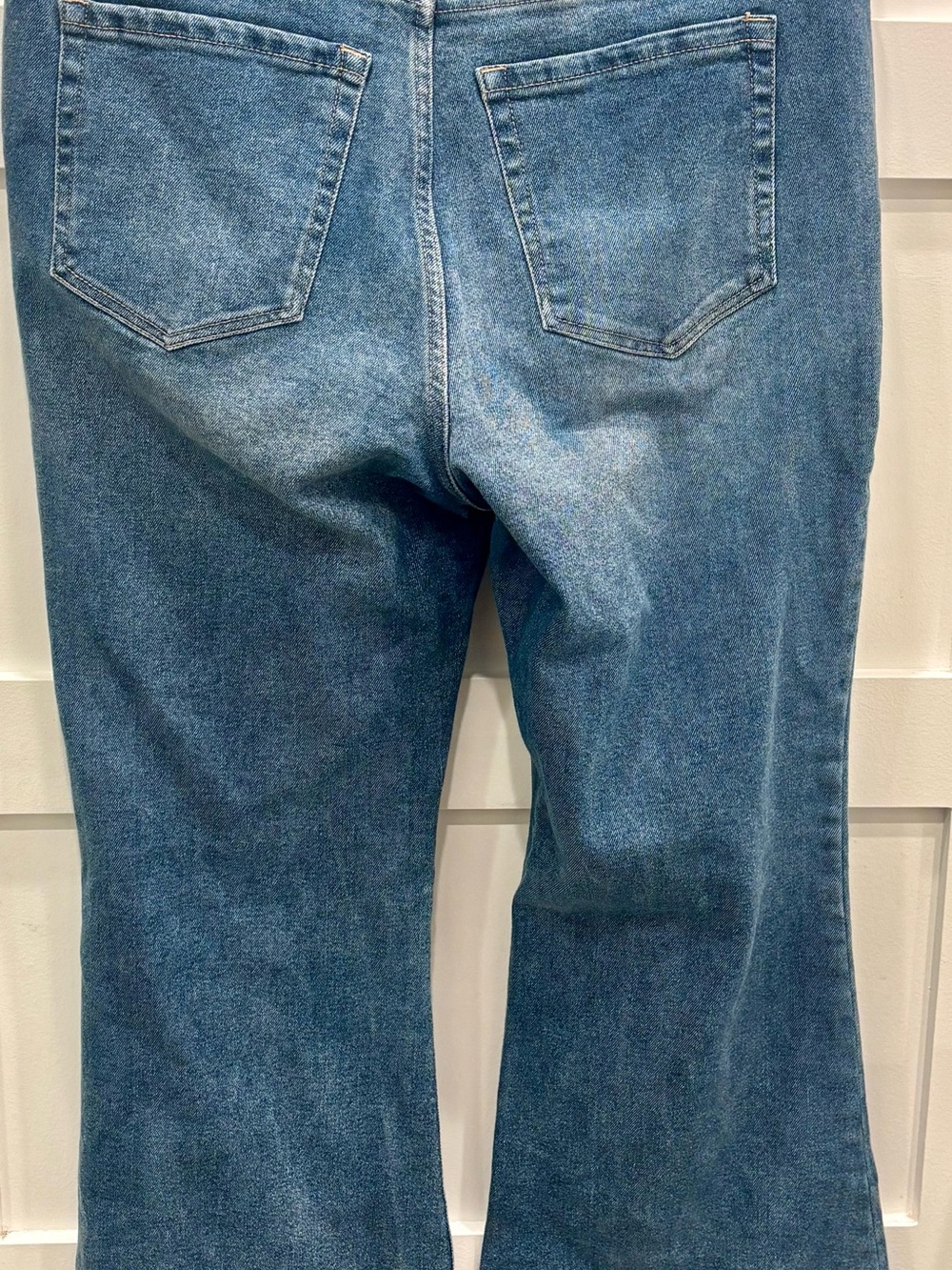 Lane Bryant Medium Blue Mid Rise Flare Jeans - Picture 5 of 6